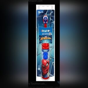 Kids Spider-Man Battery Toothbrush - Red/Blue Oral-B KidsElectric Toothbrush
